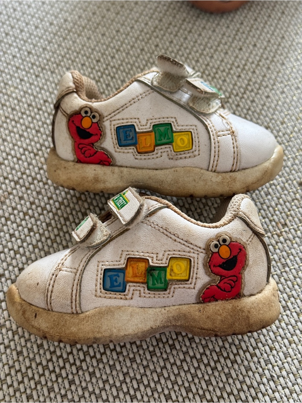 Vintage 90s Sesame Street Elmo Sneakers, Rare Shoes (Kids Size 2)